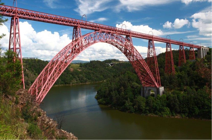 Widok współczesny wiaduktu Garabit