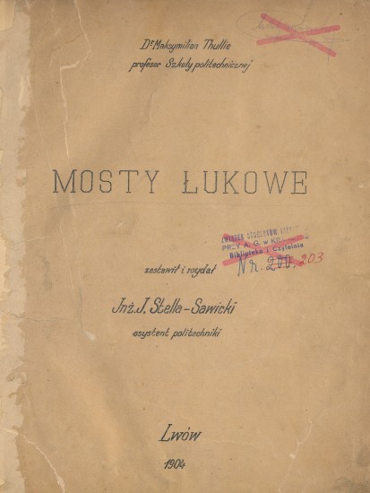 Mosty łukowe – strona tytułowa
