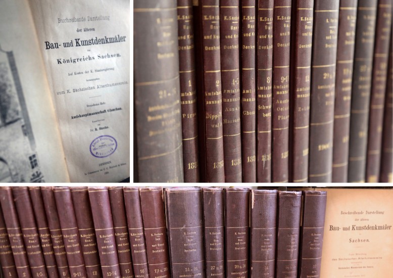 Tomy inwentarzy zabytków Saksonii znajdujące się w zbiorach BPK