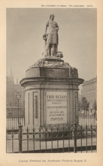 Pomnik króla Fryderyka Augusta w Lipsku