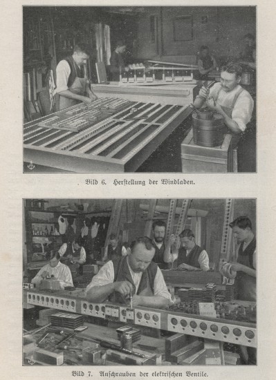 Montaż elementów organów Sauera